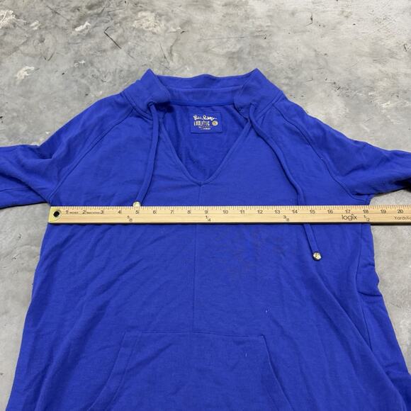 Lilly Pulitzer Luxletic Cassi Popover Womens Blue Size Small Long Sleeve 006207 - Picture 5 of 8